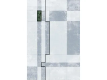 FACE RELOADED COOL - Custom handmade Bamboo silk rug with geometric shapes by Sirecom Tappeti - view 2
